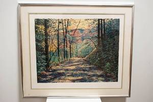 lot 377 image: Ray Byram Autumn Light and Shadows Serigraph, Signed & Numbered