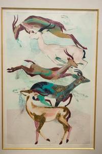 lot 379 image: Lars Carsen Antelope Paradise Mixed Media Monoprint