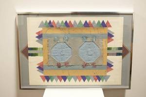 lot 380 image: Becky Sansing Weathered Rains Mixed Media Monoprint