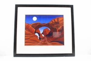 lot 386 image: Silkscreen Print of U.S. Southwest Rock Formations