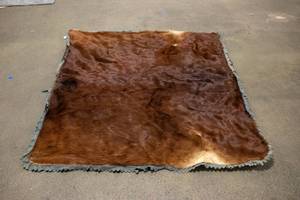 lot 392 image: Large Vintage Horsehair Lap Blanket