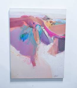 lot 147 image: Large Mary Jane Schmidt Sea Orchid Acrylic on Canvas Painting