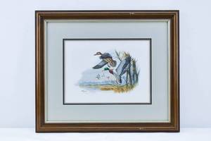 lot 262 image: Don Balke Mallard Ducks Framed Lithograph