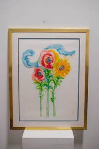 lot 514 image: Ronald Julius Christiansen 3 Flowers Serigraph, Signed & Numbered