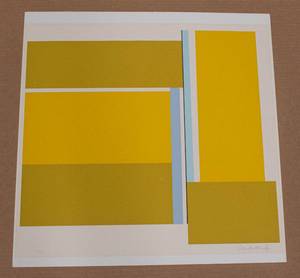 lot 547 image: Unframed Ilya Bolotowsky Untitled Screen Print, Signed & Numbered