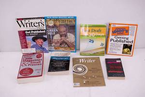 lot 503 image: Lot of 8 Books & Magazines about Writing & Publishing