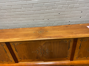 lot 28 image: Large European Art DecoMCM Sideboard Cabinet with Exotic Wood Inlays