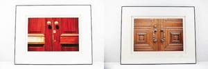 lot 219 image: Pair Jim Laser Signed Photographs - Door Details