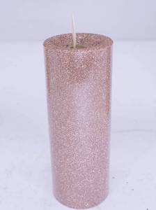 lot 451 image: 3 Luminara Flameless Gold Glitter Candles