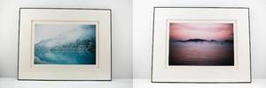lot 224 image: Pair Jim Laser Signed Photographs - Tranquil Coasts