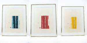 lot 154 image: J.B. Thompson IVth Vision I, II & III Mixed Media Collage Etchings