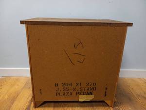 VINTAGE TWO DRAWER OAK NIGHTSTAND