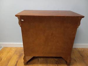 ENGLISH CHERRY TWO DRAWER NIGHTSTAND
