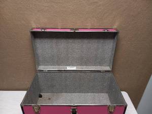 SEWARD TRUNK PINK 30 INCH FOOTLOCKER WITH WHEELS