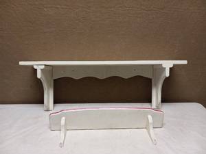 (4) WOODEN FLOATING WALL SHELVES