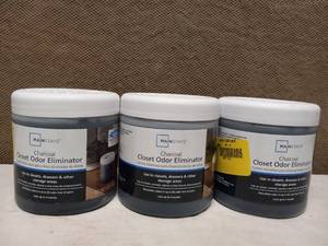 (3) MAINSTAYS CHARCOAL CLOSET ODOR ELIMINATOR