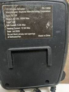 12V PORTABLE CAR DEFROSTER