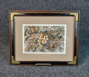 lot 3015 image: Wildroots Watercolor and Ink on Paper by Carol Edwards