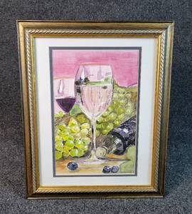 lot 3031 image: Fruition Watercolor on Paper by Carol Edwards