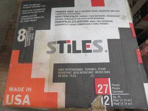 6 34 BOXES OF GLAZED CERAMIC TILE