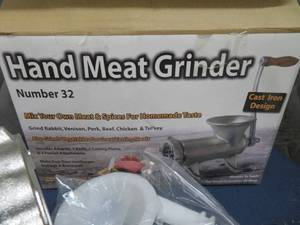 WESTON SPORTSMAN MEAT GRINDER AND SAUSAGE STUFFER.