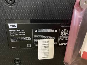 lot 982 image: 32S327 TCL - 32 Class 3-Series LED Full HD Smart Roku TV (TECHNICIAN TESTED LIKE-NEW)