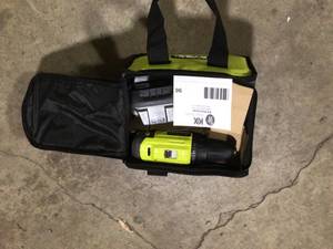lot 90 image: Ryobi ONE 18V Lithium-Ion Cordless 2-Tool Combo Kit w DrillDriver, Impact Driver, (2) 1.5 Ah Batteries, Charger and Bag