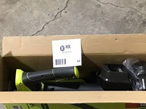 lot 68 image: Ryobi 18v Jet Leaf Blower Battery and charger included customer return see pictures