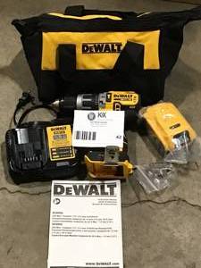 lot 42 image: Dewalt 20-Volt MAX XR with Tool Connect Cordless Brushless 12 in. Hammer DrillDriver with 1- 20-Volt 2.0Ah Batterie customer return see pictures