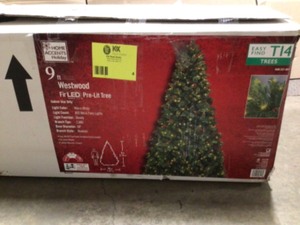 lot 4 image: Home Accents 9 ft. Westwood Fir Christmas Tree