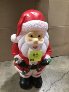 lot 24 image: 2.5 Ft Plastic Outdoor Santa not Lighted review Pictures