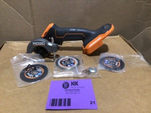 RIDGID 18V SubCompact Brushless Cordless 3 in. Multi-Material Saw (Tool Only) with Cutting Wheels- Review all pictures