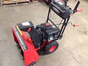 Power Smart  24 in. 2-Stage Electric Start Gas Snow Blower with LED Light in working condition see pictures