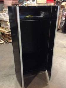 Husky Ready-to-Assemble 24-Gauge Steel Garage Gear Cabinet in Black (36 in. W x 72 in. H x 24 in. D) damaged customer return see pictures