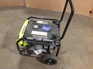 Ryobi 3,600-Watt Gasoline Powered Recoil Start Portable Generator with CO Shutdown Sensor customer return see pictures