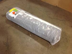 Unique Loom Solid Shag Snow White 9 ft. x 12 ft. Area Rug