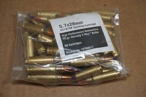 50 FNH 5.7 x 28mm 40 Gr Hornady V-Max Ammo