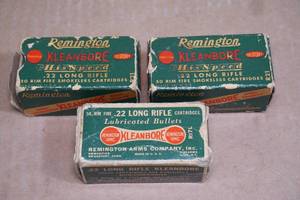 150 Vintage Remington Kleanbore .22 LR Ammo