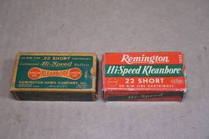 100 Vintage Remington Kleanbore .22 Short Ammo