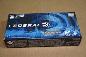 20 Federal Power Shok .30-30 Win 150 Gr JSP FN Ammo