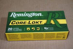 20 Remington .30-30 Win 170 Gr Core-Lokt SP Ammo