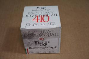 25 B&P Heavy Dove & Quail .410 Gauge 2-12 8 Shot Shotshells