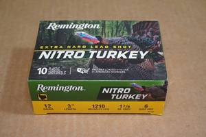 10 Remington Nitro Turkey 12 Gauge 3 6 Shot Shotshells