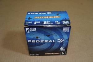 25 Federal Speed Shok 12 Gauge 3 Steel BB Shot Shotshells