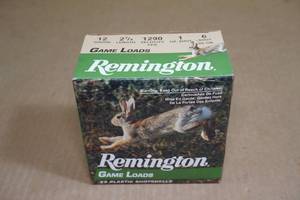 25 Remington Game Load 12 Gauge 2-34 6 Shot Shotshells