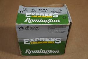 14 Remington Express 12 Gauge 2-34 Steel 4 Shot Shotshells