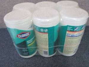 lot 50 image: 6 - 75 Ct Canisters Clorox Disinfec...