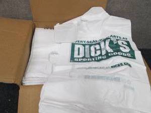 lot 57 image: Case of 1000 Branded Plastic Mercha...