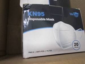lot 74 image: 3 pks KN95 Disposable Masks...