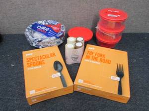 lot 97 image: Dixie Bowls, Plastic Spoons & Forks...